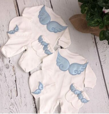 CUPID NEWBORN SET, Newborn angel wings set home coming outfit, baby shower gifts