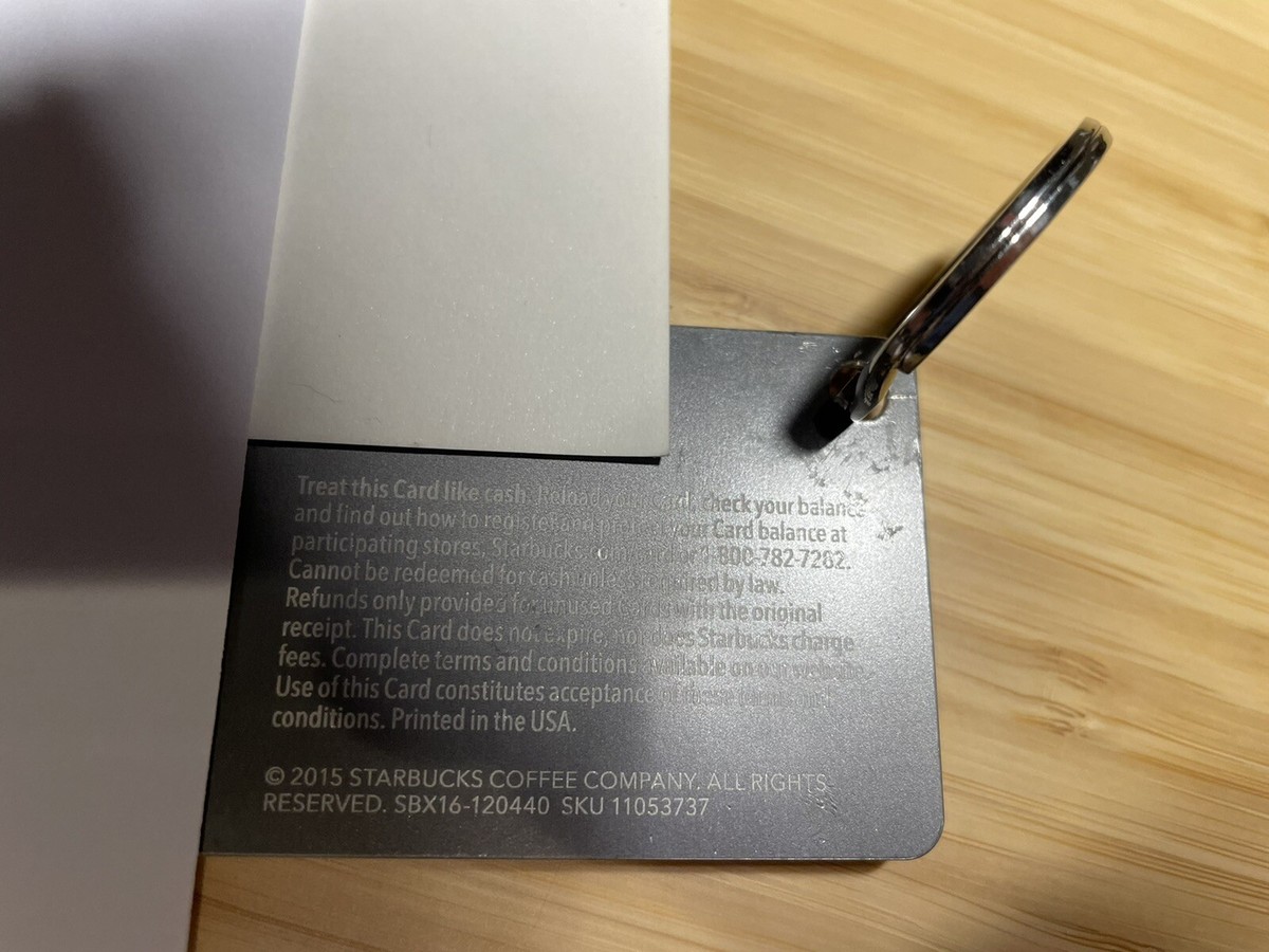 Rare Silver Starbucks Card Adorned with Swarovski® Crystals