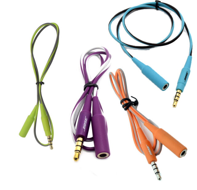 Bose-SIE2i SIE2 SoundSport Headphone Extension Cable Green/Purple/Orange/Blue