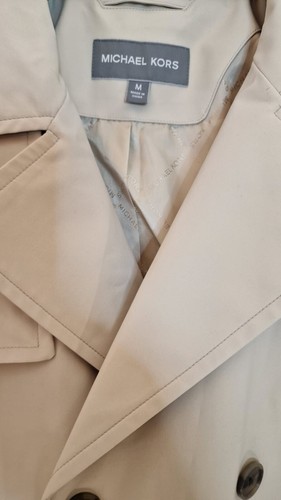 MICHAEL KORS MENS TRENCH COAT SIZE M COLOR BEIGE BRAND NEW! - Picture 5 of 5