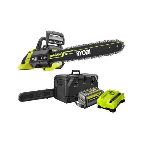 Ryobi 36V 18” 45cm HP Brushless Chainsaw 6.0Ah Kit - Picture 1 of 6