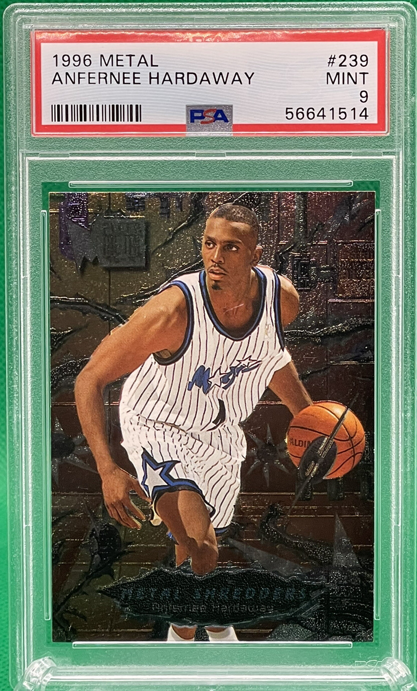 1996 Fleer Metal Anfernee Hardaway #239 Metal Shredders 🔥 PSA 9 Low Pop Penny