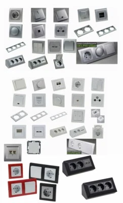 CHILITEC DELPHI Steckdose Lichtschalter Taster Antennendose Kreuzschalter USB Ladedose ..