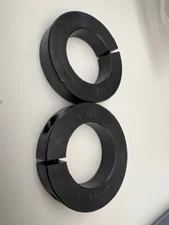 1-1/2” Bore SINGLE SPLIT STEEL (2 PCS) CLAMPING SHAFT COLLAR BLACK OXIDE