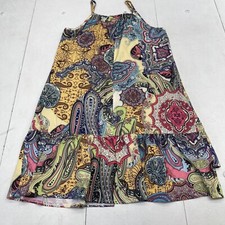 SHEIN Multicolored Paisley Printed Sleeveless Dress Women’s Medium New