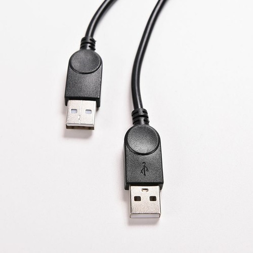 1pc USB 2.0 Female To Dual USB Male Power Adapter Y Splitter Cable Cord Parts - Photo 4/5