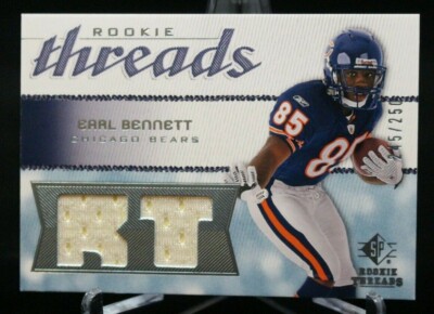 2008 SP Rookie Threads Rookie Numbers #RT-EB Earl Bennett Bears Relic /250