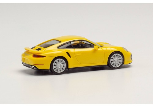 Herpa Porsche 911 Turbo, giallo corsa 1:87 028615-003 modellismo - Foto 3 di 3