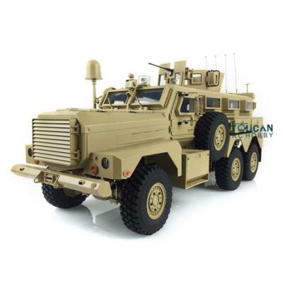 HG 1/12 6*6 RC Car MRAP Vehicle 16CH Radio Explosion Proof Car W/ ESC Motor
