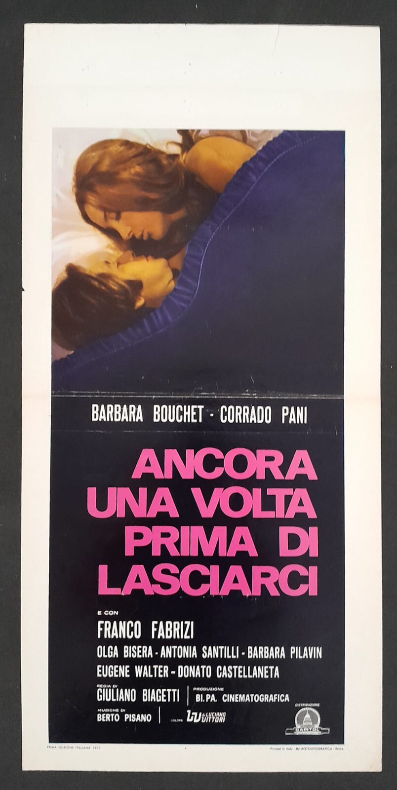 Locandina originale film Ancora una volta prima di lasciarci (1972) - Regia di Giuliano Biagetti