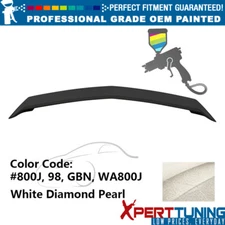 Fits 16-19 Cadillac ATS Sedan Trunk Spoiler V Style Painted White Diamond Pearl