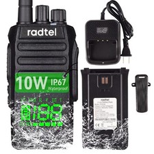 RT-493 GMRS Radio 10W IP67 Waterproof Handheld 199 CH Long Range Two Way Radi...