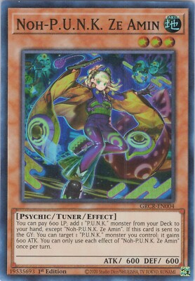 Noh-P.U.N.K. Ze Amin NM (#4) 1st GRCR The Grand Creators Yugioh