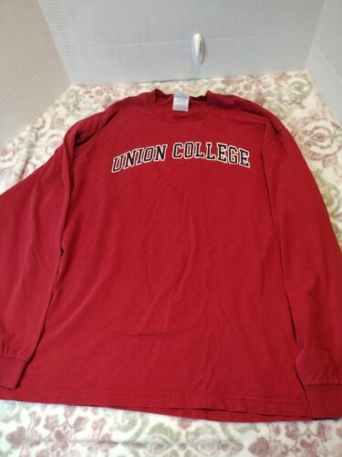 Vintage AAA Alstyle Apparel Activewear Used Union College Long Sleeve Fair Cond