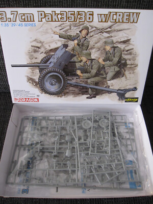 3,7 cm Pak 35/36 mit Crew von Dragon im Maßstab 1:35 *NEU*