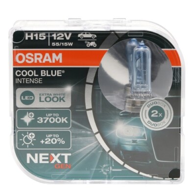 Osram Glühlampe H15 12V 15/55W PGJ23t-1 Cool Blue INTENSE NextGen. 3700K +100% D