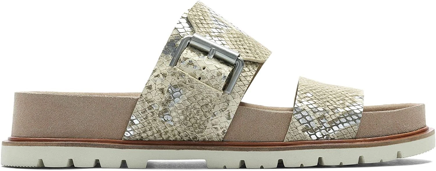 Sandali in pelle nuovi con scatola Clarks donna ORIANNA SUN taupe station wagon