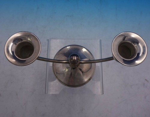 Richard Dimes Sterling Silver Candelabra 2-Light Mid-Century Modern #115 (#3994) - Picture 3 of 5