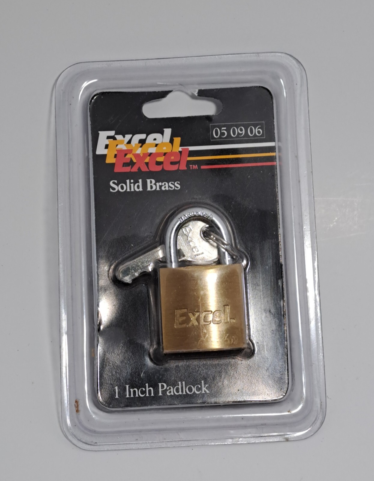 Excel Padlock With 3 Keys Brass Mini 1 Inch x 1 Inch Vintage New | eBay