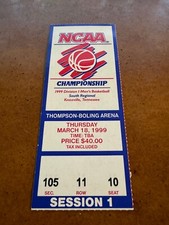 1999 NCAA Regional Tournament Basketball Ticket Ohio State v Auburn Tigers