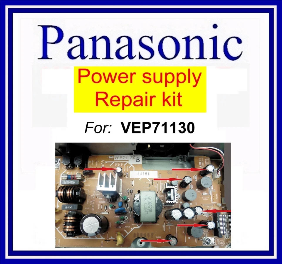 Reparatursatz für Panasonic VEP71130 Netzteilplatine, Netzteil Panel