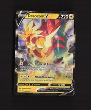 Carta Pokemon Holo Dracozolt V 058/203 Evolving Skies ultra rara
