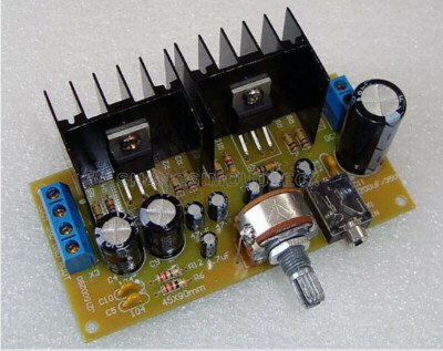 DC 12V-24V TDA2030A Two Channel Amplifier Board Single Power Supply DIY kits NEW