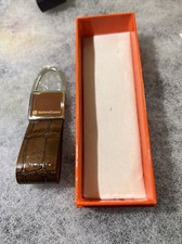 Stefano Corsini Leather Loop Keychain Camo Brown 1