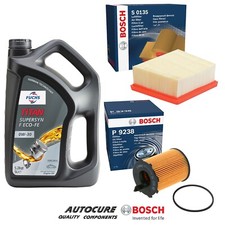 FOR FORD FIESTA BASE 1.5 TDCI MK7 FL B299 BOSCH SERVICE KIT OIL AIR FILTER & 5L