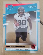 James Robinson 2020 Chronicles Clearly Donruss Rated Rookie RC RED /199