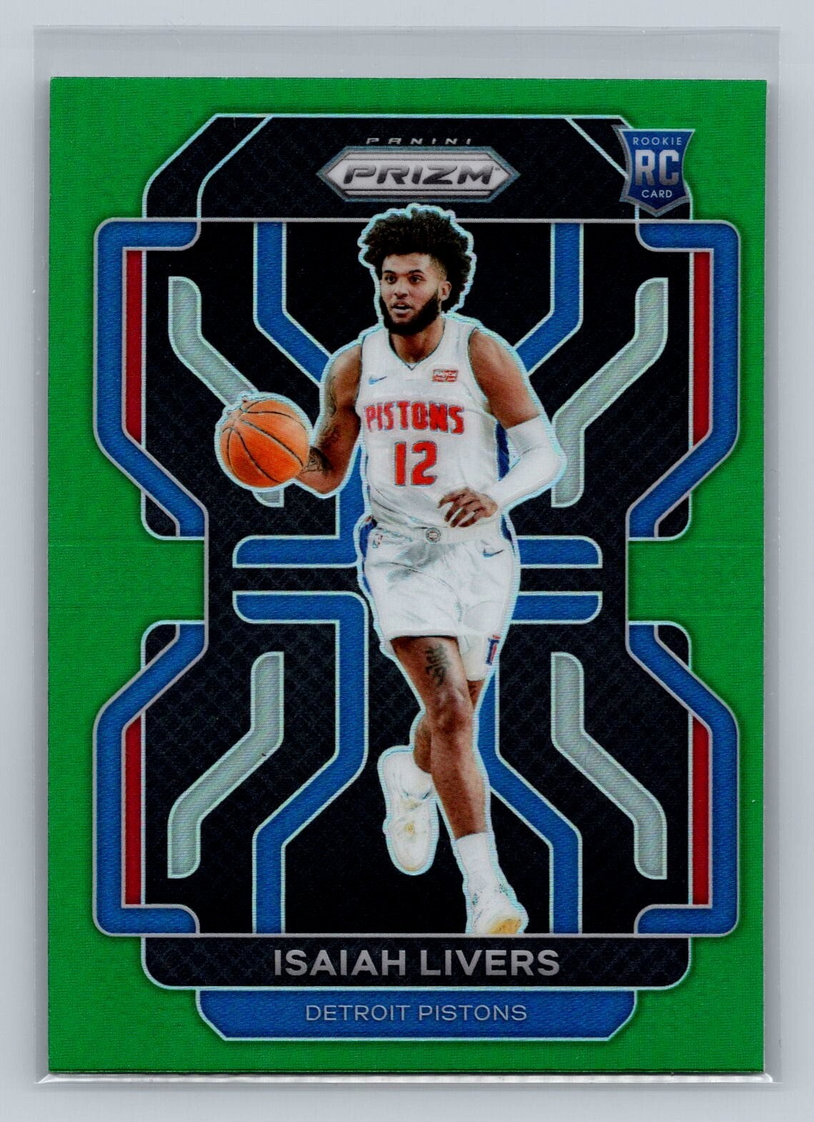2021-22 Panini Prizm Green #296 Isaiah Livers Detroit Pistons