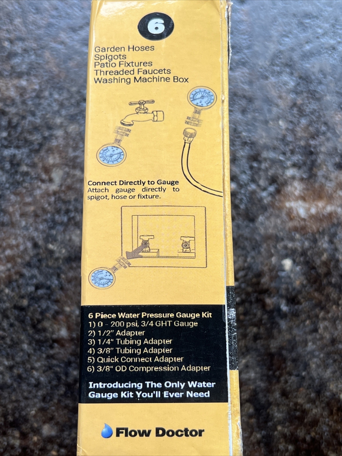 New Flow Doctor Water Pressure Gauge Kit 0 to 200 Psi eBay