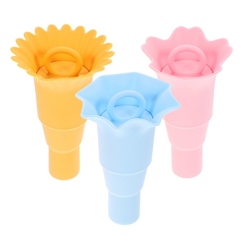 3 Pcs Ice Cream Popsicle Holders Popsicles Drip Catcher Cone Hourglass