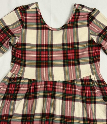 Hanna Andersson Plaid Skater Twirl Dress Girls Size 130 US 8 NWOT - Picture 2 of 5