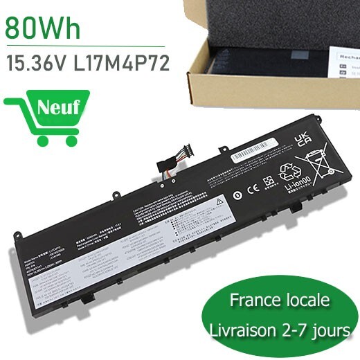 Batterie Lenovo ThinkPad P1 X1 Extreme pour travailler en déplacement