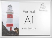 Exacompta 8194358D Aluminium-Bilderrahmen, Zum AufhäNgen An Der Wand Din A1,