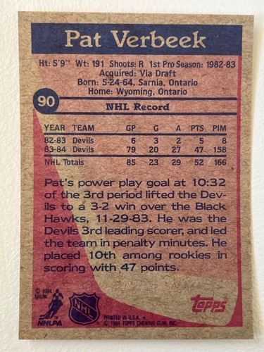 1984-85 Topps Hockey Card Pick From List !! - Picture 165 of 305
