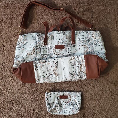 Jadyn Weekender Bag ''Mosaic'' With Matching Cosmetic Bag