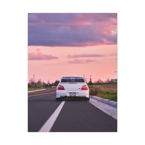 Subaru WRX STI High Resolution Museum Quality Vertical Car Canvas Print #001 - Picture 2 of 10