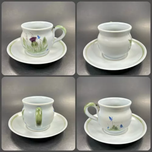 Thistle Ware Coffee Cup and Saucer by Buchan Portobello Scotland