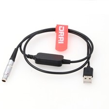 12V Power Cable for Topcon GR5 GPS System 5-Pin connector to USB-A