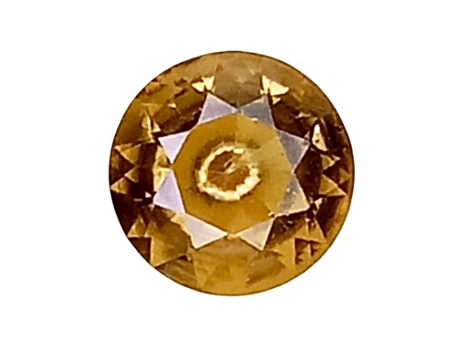 1.36 cts Yellow  natural Zircon Round cut loose gemstones "see video"