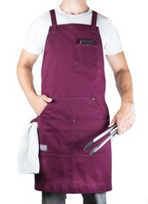 Professional Chef Apron for Men and Women, 100 Cotton Work Apron for Kitchen...