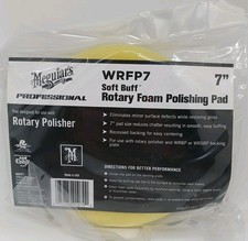 Meguiars Wrfp7 Soft Buff Wrbp Wrsbp 7 Yellow Rotary Foam Polishing Pad Meguiars Wrfp7 Soft Buff Wrbp Wrsbp 7 Yellow Rotary Foam Polishing Pad