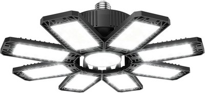 LED Garage Light 240W 24000LM 8+1 Deformable Panels 6500K - Brighten Your