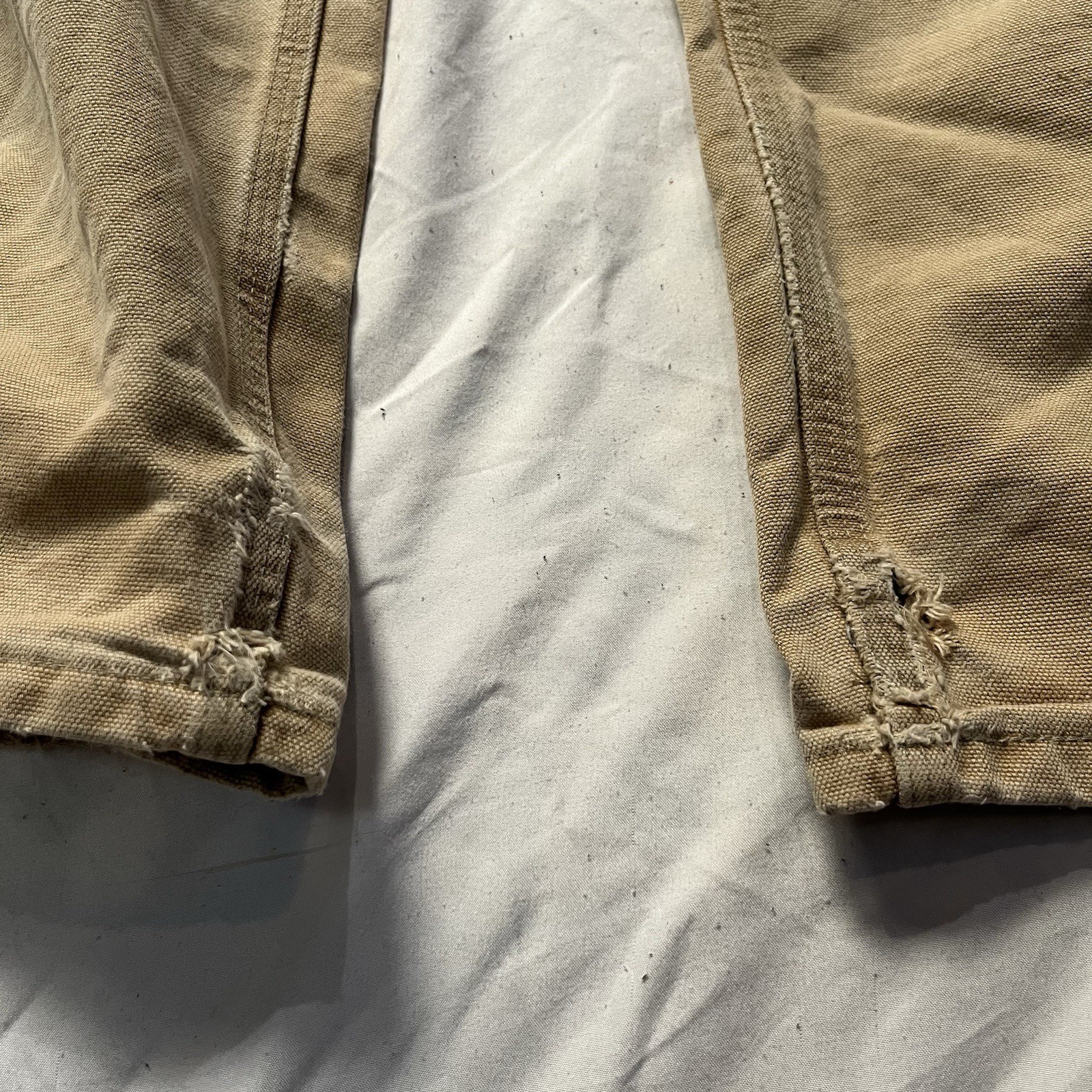 CARAHARTT B01 USA Made Men’ 38x30 Brown Duck Canvas Double Knee Carpenter Pants  thumbnail 4