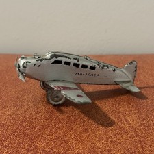 VTG 1930s Spanish Tin Litho Toy Airplane Cabin Passenger Monoplane Junkers Style