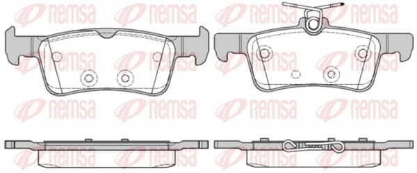 Bremsbelagsatz Scheibenbremse Remsa 1563.10 FüR Peugeot 308 SW 2 THP 110 130 Vti-image