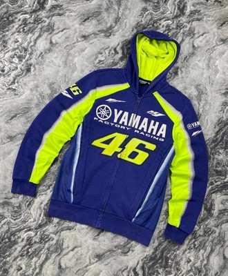 Vintage Yamaha Factory Racing Valentino Rossi VR46 Zip Hoodie Men
