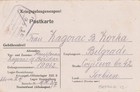 SERBIEN: POW-Post AK Hummelburg nach Serbien 1942.
